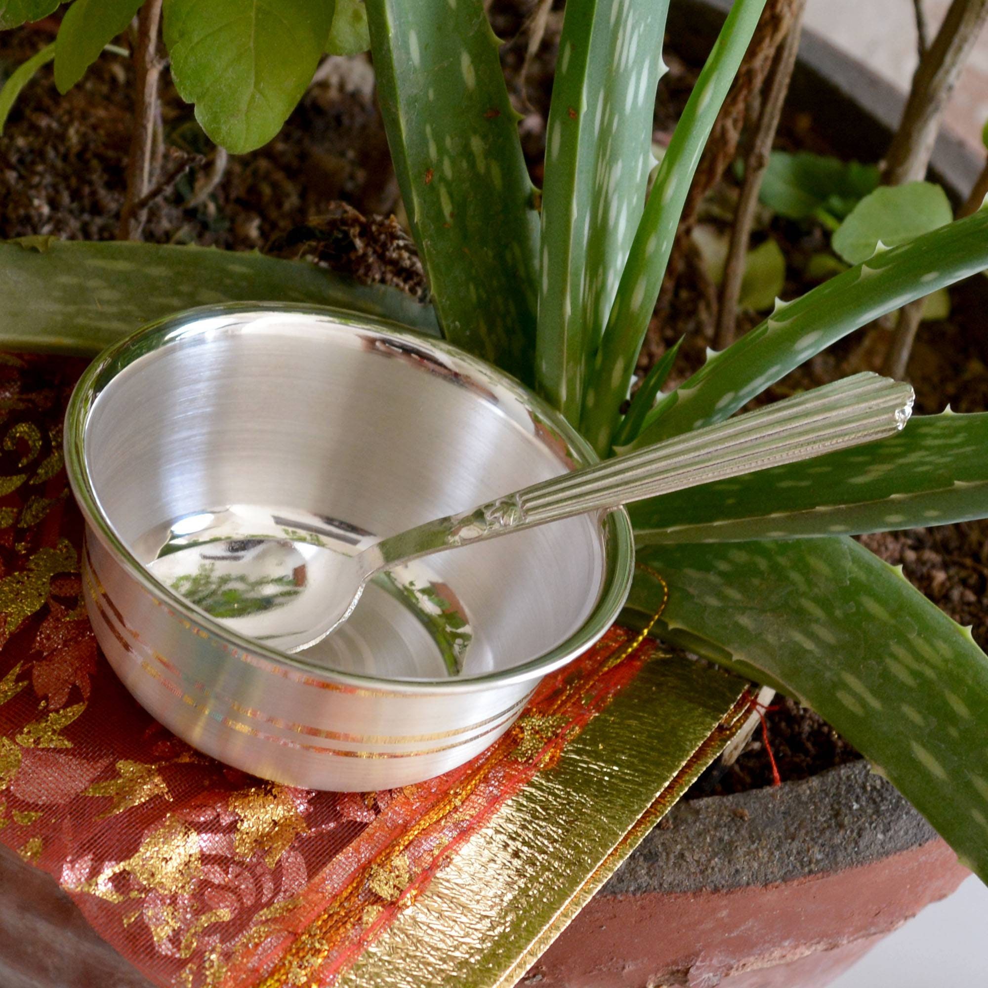 Buy Pure Silver Bowls and Spoons Serving Dishes Baby Serving Etsy