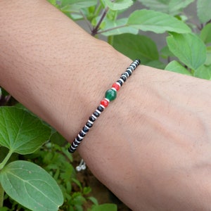 Etsy Gifts 925 Traditional Silver & Black Crystals Silver Bracelet Pure 92.5 Sterling Silver - One Bracelet