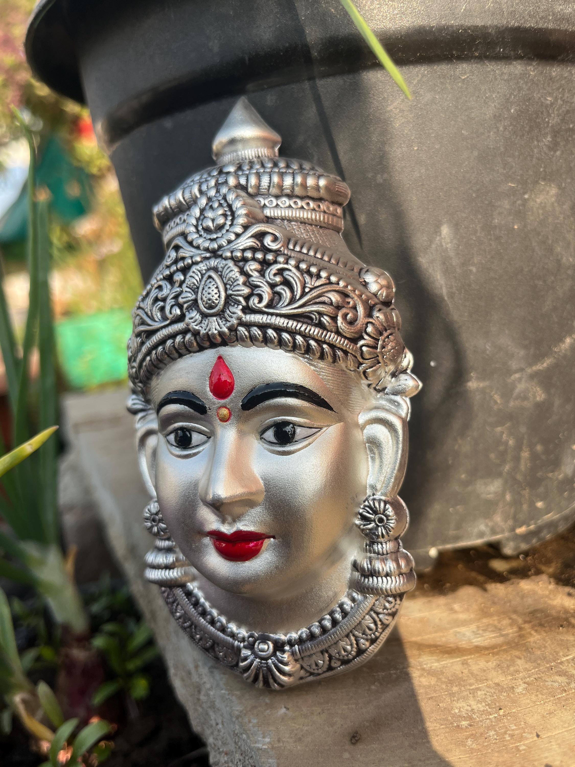 925 Sterling Silver Amman Face Fore Varalakshmi Vratham, 925