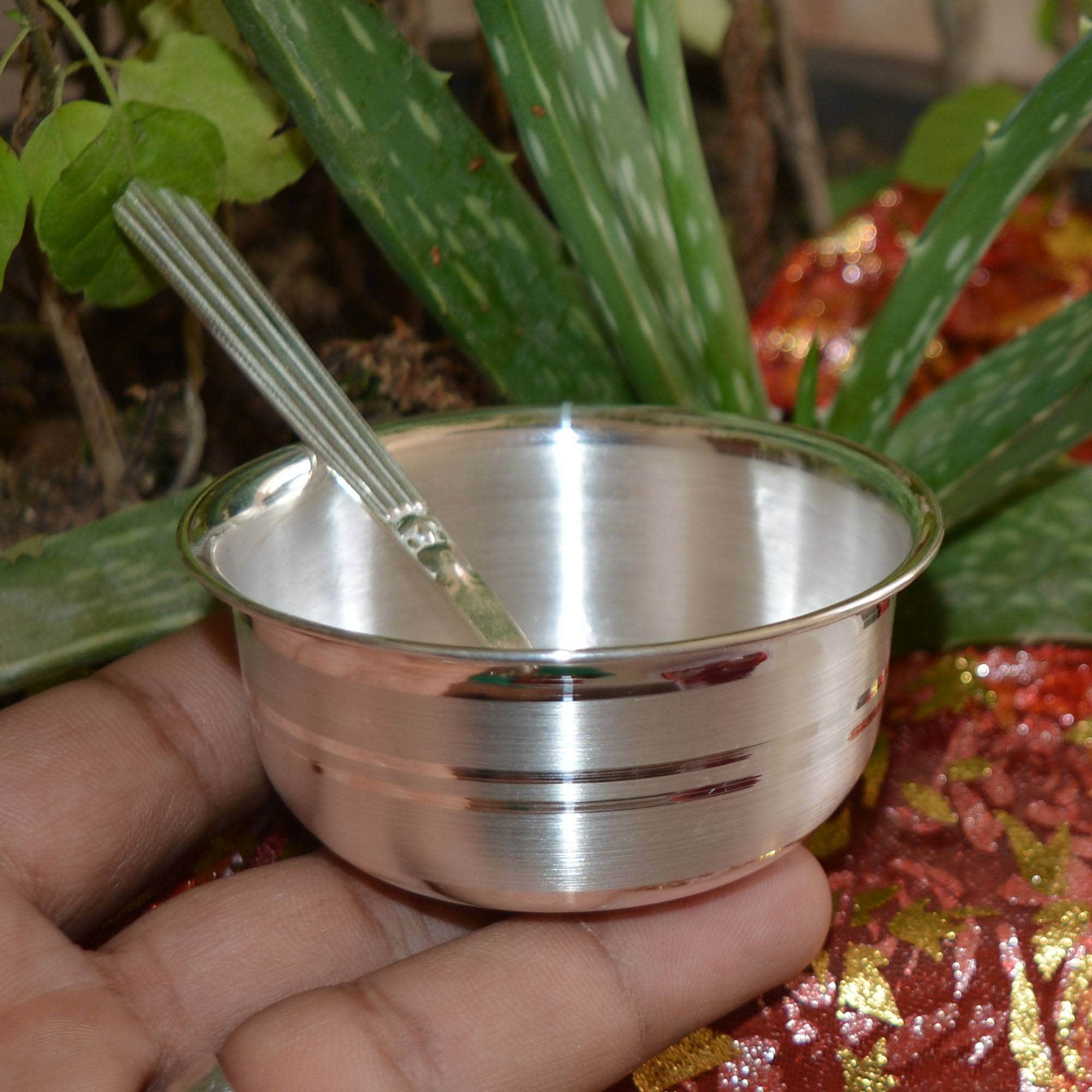 Buy Pure Silver Bowls and Spoons Serving Dishes Baby Serving Etsy UK