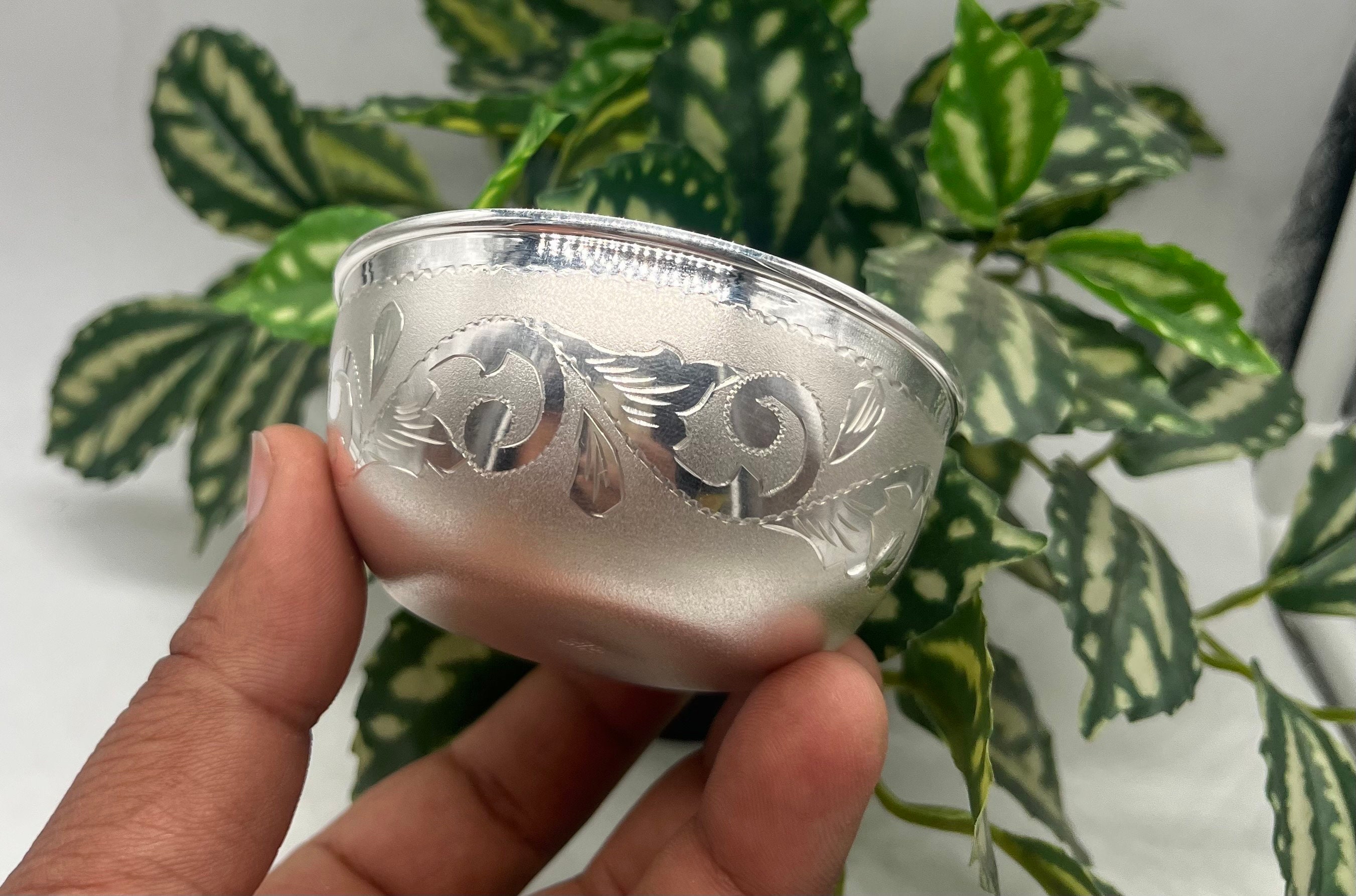97% Fine Silver Handmade Bowl , Serving Bowl, Dinner Serving