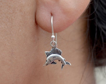 Fish Silverium Earring // Ethnic Handmade Jewelry // 925 Sterling Silver Ring // Winter Earring // Winter Jewelry // Valentine Jewelry AA1