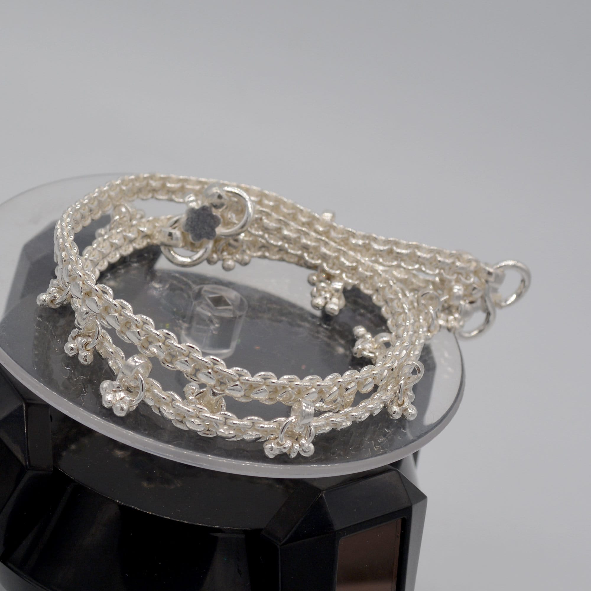 Silver Anklets for Girls Women Baby Girl Solid Chain Anklets Etsy