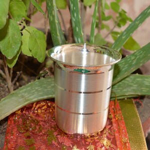 Vaso de agua/leche hecho a mano de plata fina 999 pura, frasco de plata, taza de plata para bebés y niños, utensilios para mantenerse saludables imagen 6