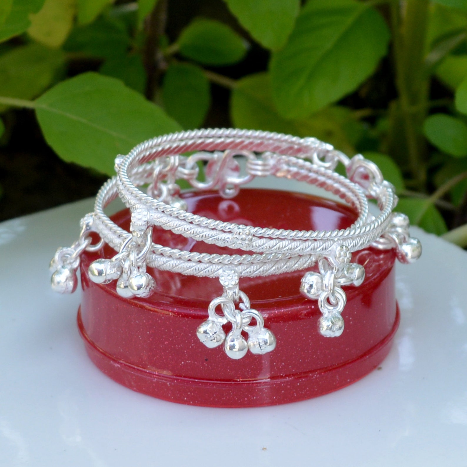 Baby Sterling Silver Bell Anklet Silver Bell Bracelet Etsy