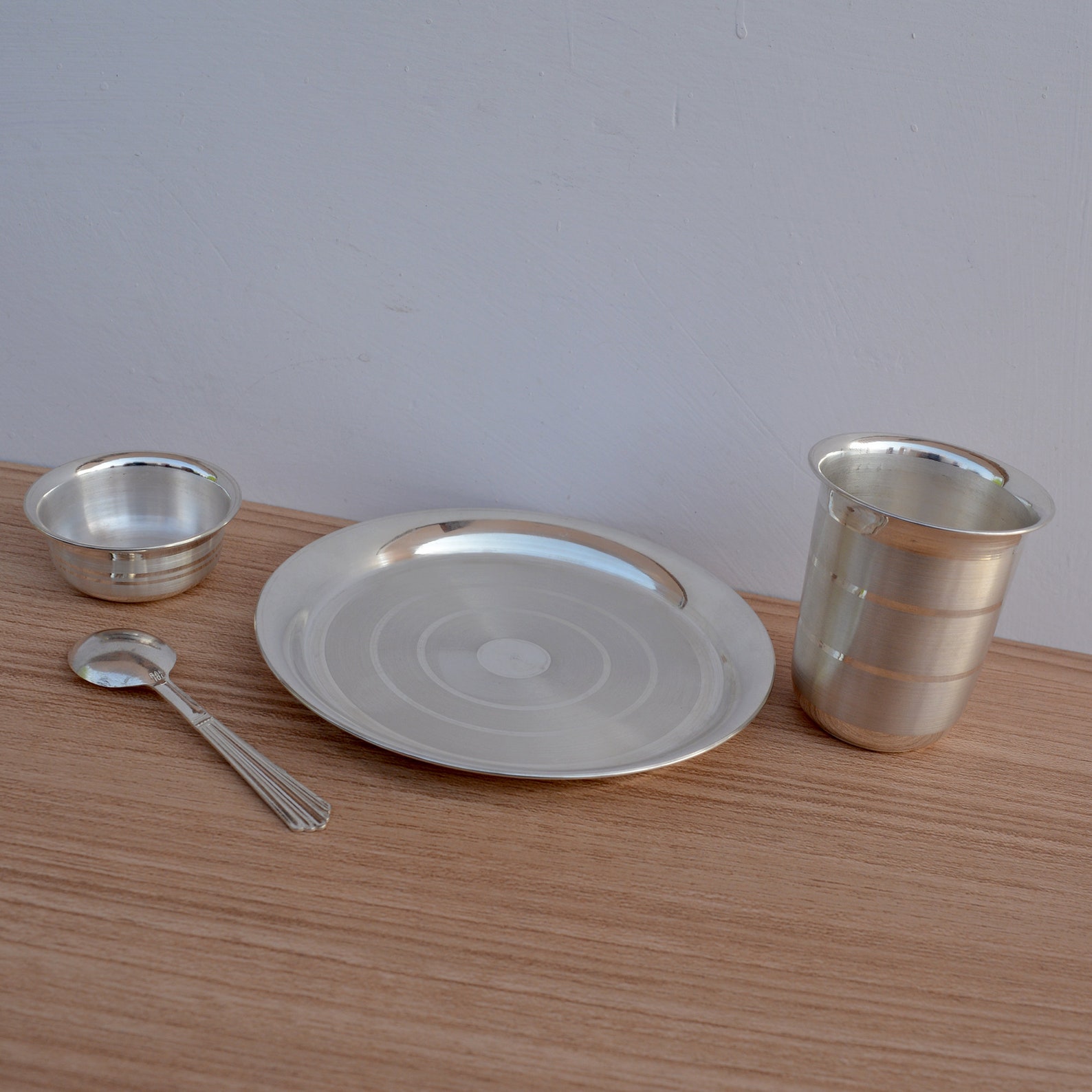 Buy Pure 97 Silver Dinner Sets Buy Pure Silver Dinner Set Etsy