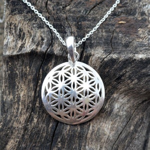 Flor de la vida, collar de la flor de la vida, colgante de la flor de la vida, colgante de la flor de la vida, flor de la vida, flor de la vida, regalo para ella