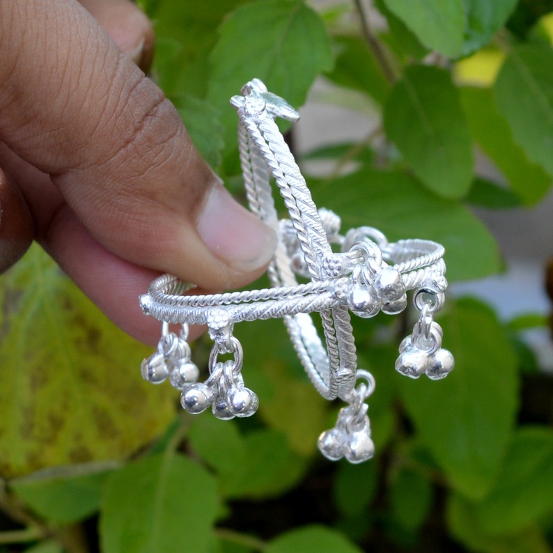 Baby Sterling Silver Bell Anklet Silver Bell Bracelet Etsy