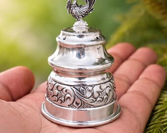 925 Sterling Silver Peacock Agarbatti Stand, Handcrafted Incense