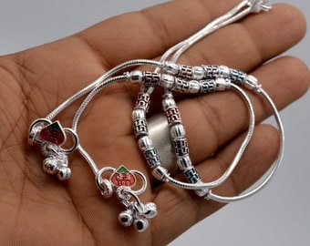 silver payal wholesale market, silver payal for girls, silver payal for women, original silver anklets for girls