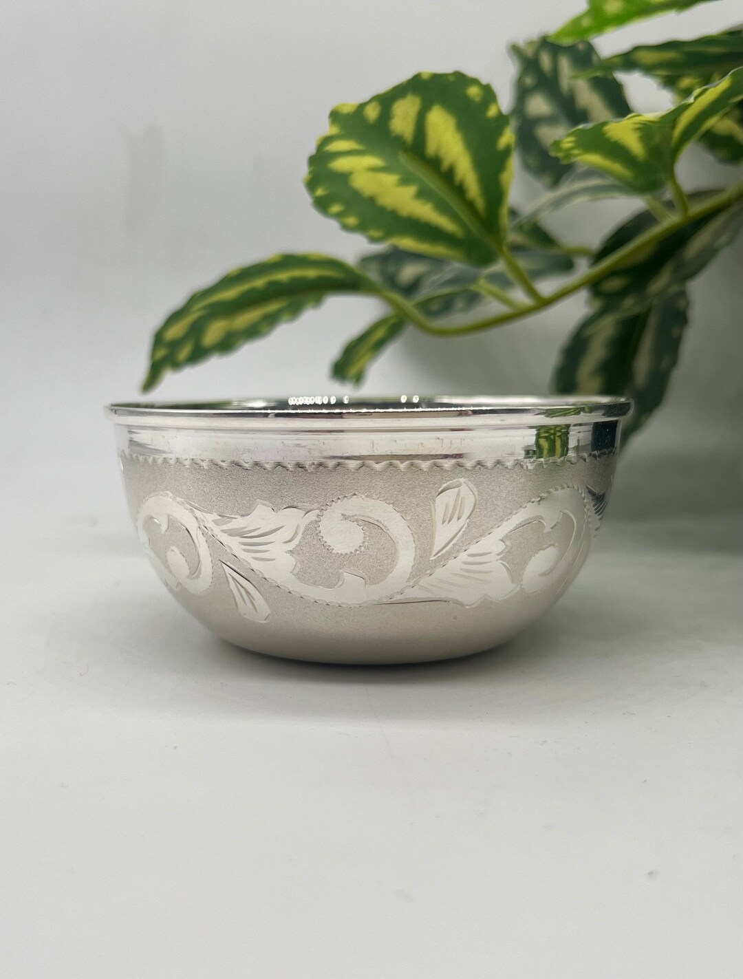 999 Fine Solid Silver Handmade Bowl for Baby Food, Pure Silver