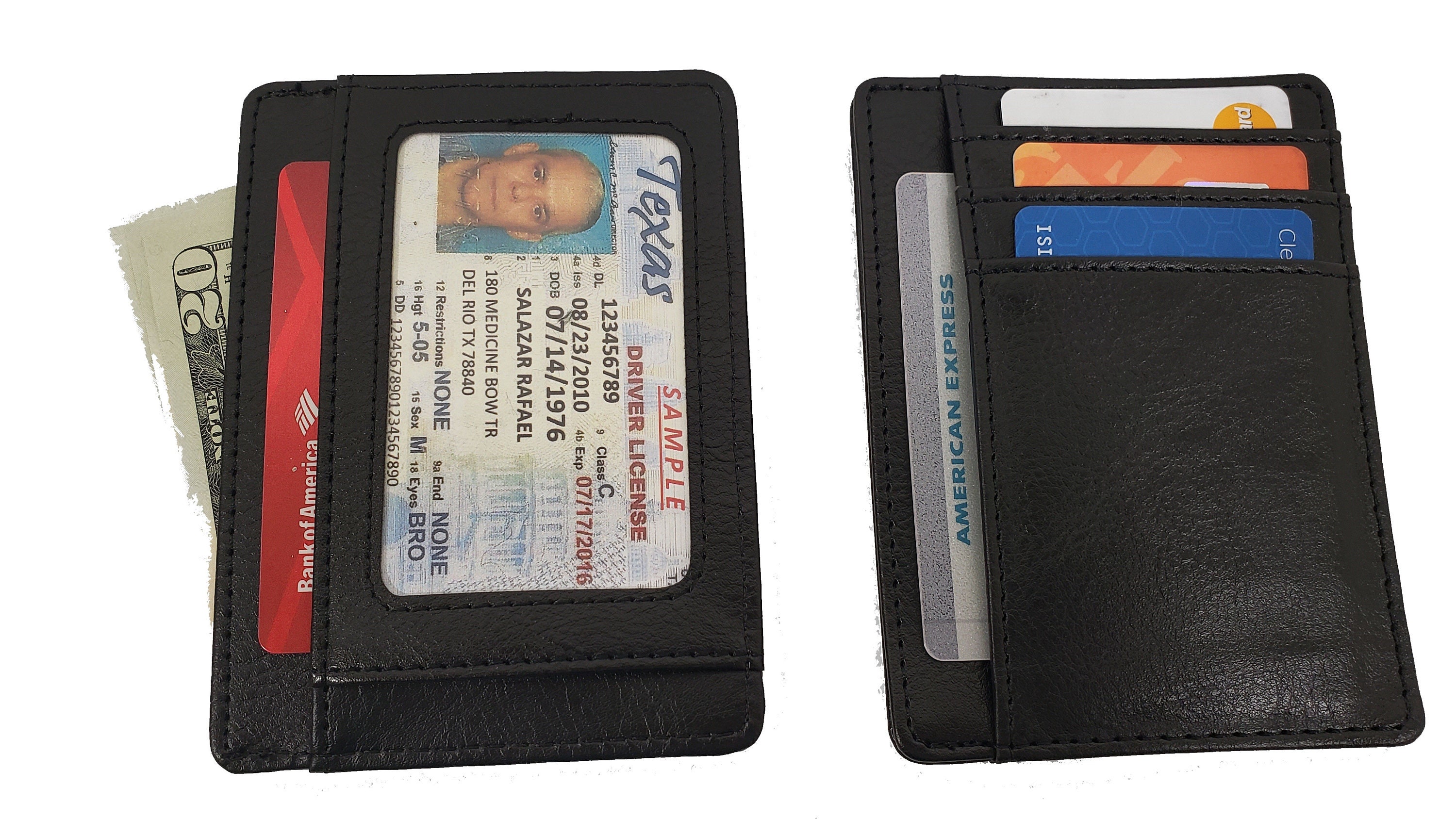 RFID Front Pocket Slim Wallets Leather Handmade Minimalist Etsy UK