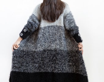 Fluffy Cardigan Coat - Customizable