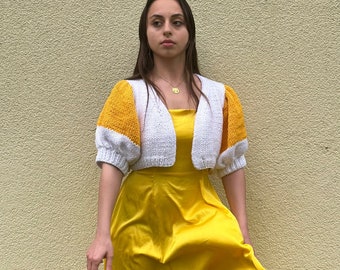 Sunny Yellow Short Cardigan