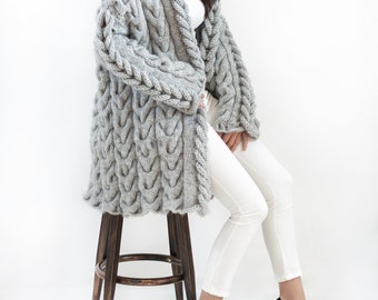 Braided Cardigan / Coat - Customizable - Gifts Earwarmer or a belt