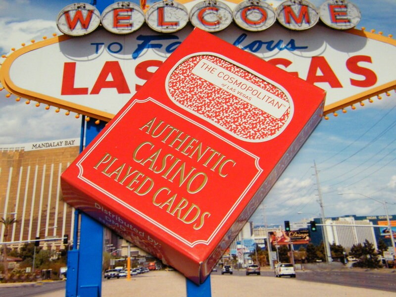 The Cosmopolitan Vintage Las Vegas Used Playing Cards Red Etsy