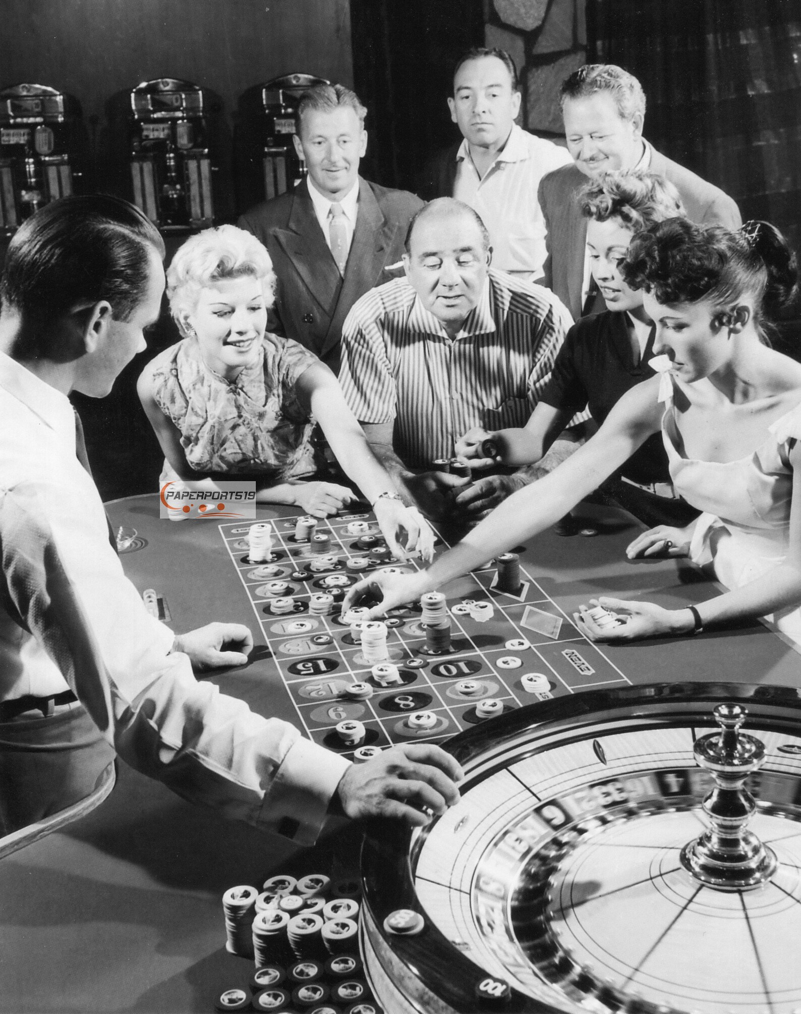 Vintage Las Vegas Casino Roulette Game Colored Or B&W 8 x 10 Etsy
