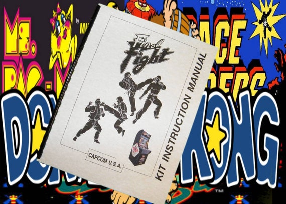 Capcom FINAL FIGHT Arcade Video Game Manual good used original