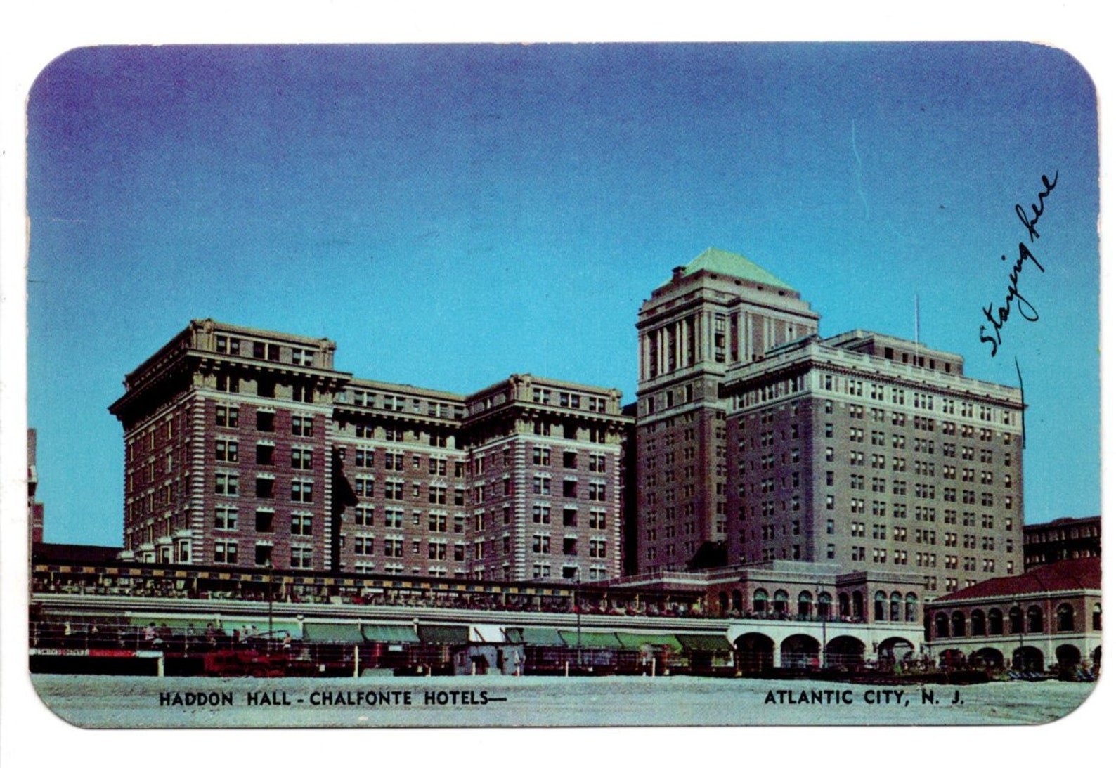 Haddon Hall Chalfonte Hotels Atlantic City N.J. Postcard Etsy