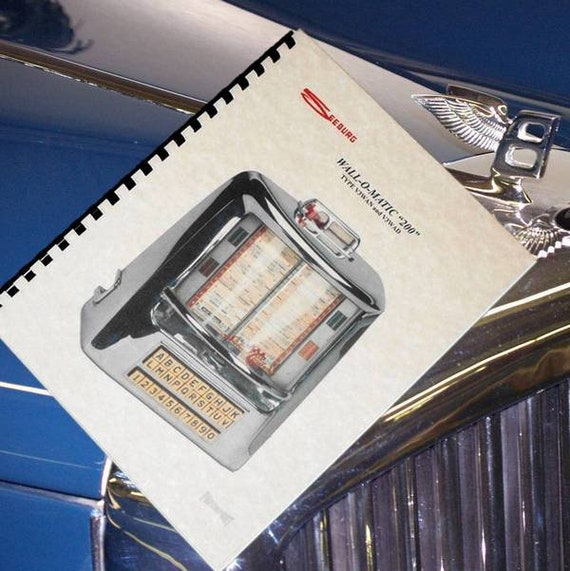 SEEBURG WALL-O-MATIC 100 Jukebox Service MANUAL 3W1 and 3W1D