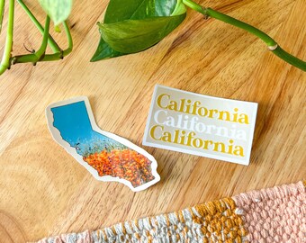 California Stickers - Retro Sticker | Laptop Sticker | Water-bottle Sticker | Waterproof | Hydroflask Sticker | Phone Case Sticker