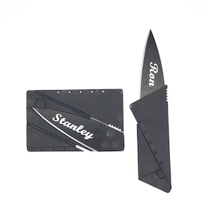 Coltello pieghevole personalizzato per carte di credito