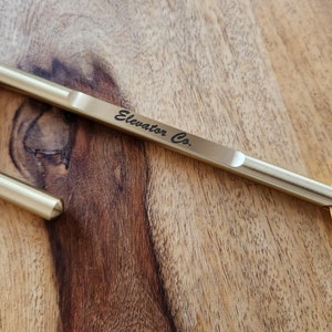 Solid Brass Custom Elevator Door Key, Double Drop Key