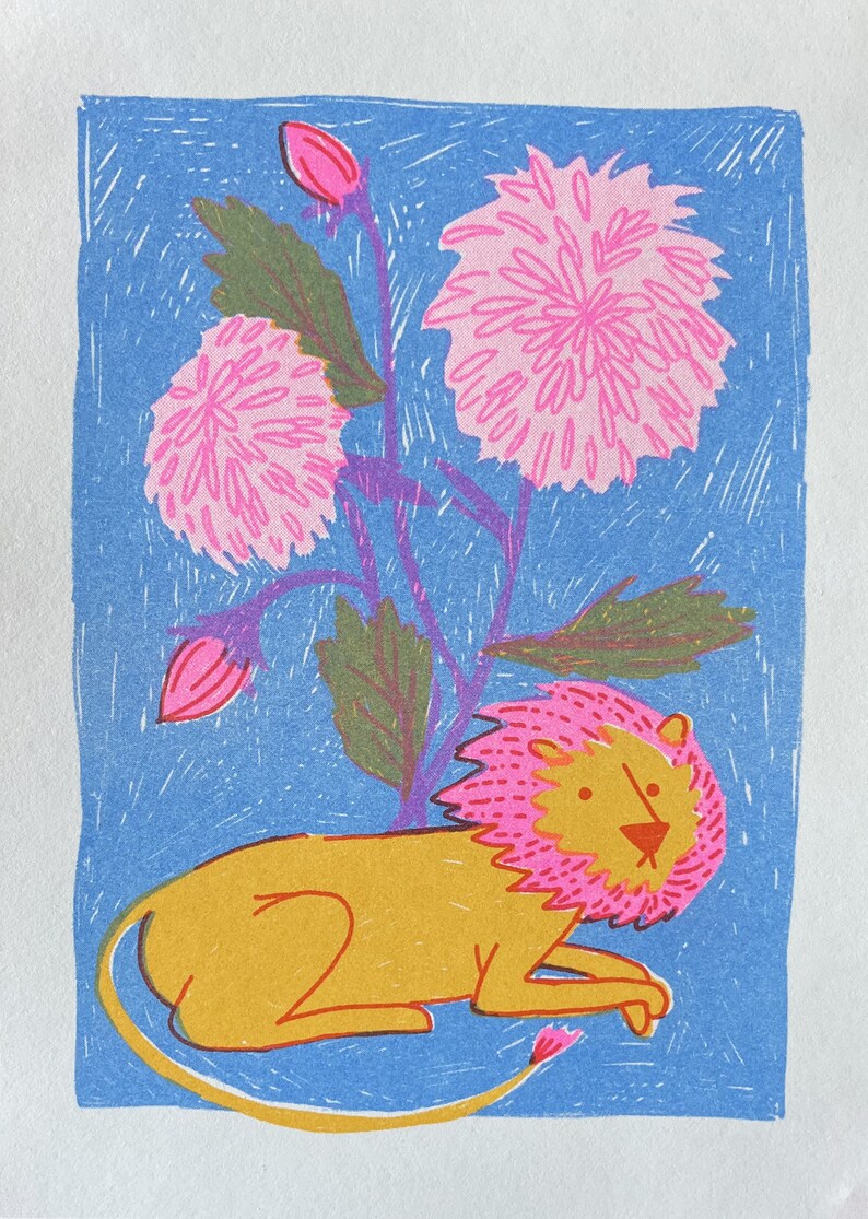 Dandy Lions Riso Print image 2