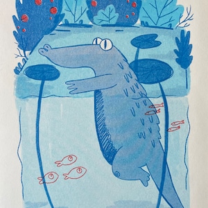 Later, Gator Riso Print