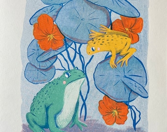 View from Above Riso Print