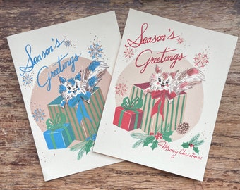 Season's Greetings Card Set of 2