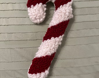 Red and White Candy Cane Pillow