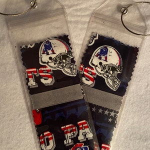 Set of 2 Luggage Tags - New England Patriots Fabric