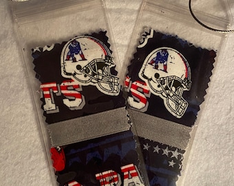 Set of 2 Luggage Tags - New England Patriots Fabric
