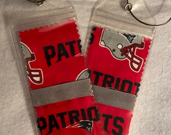 Set of 2 Luggage Tags - New England Patriots Fabric