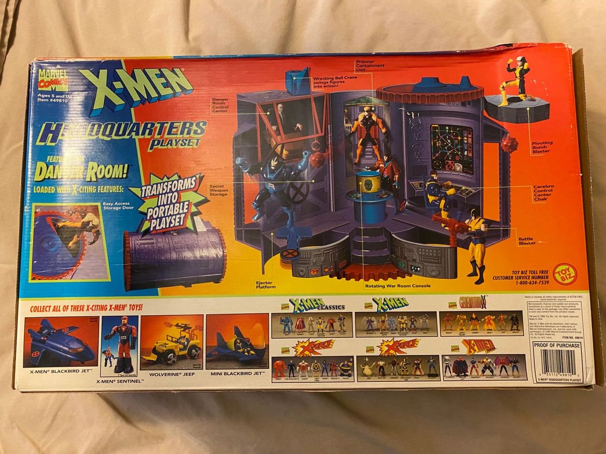 Toy Biz XMen Headquarters Playset featuring the Danger Room Etsy