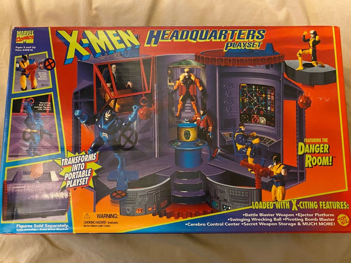 Toy Biz XMen Headquarters Playset featuring the Danger Room Etsy