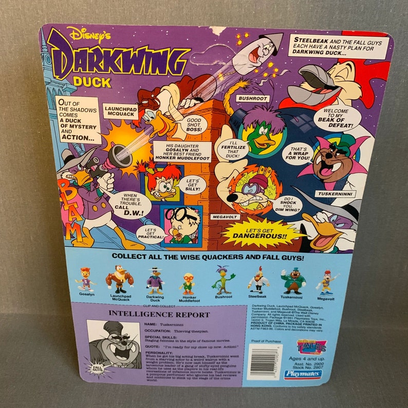 Playmates Darkwing Duck Tuskernini 1991