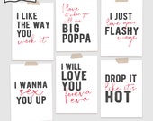 Funny Hip Hop Valentine's Day Cards | Printable Anniversary Cards (Digital Download)