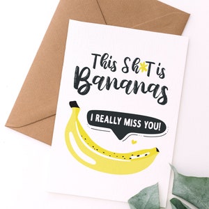 Banane Fräulein Sie Karte | Diese Sh * t ist Bananen druckbare Karte | Sofort Download