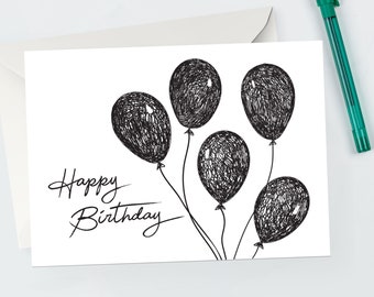 Birthday card drawing on Pinterest