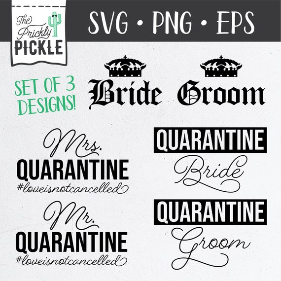 Download Postponed Wedding Svg Set Quarantine Wedding Svg Social Etsy