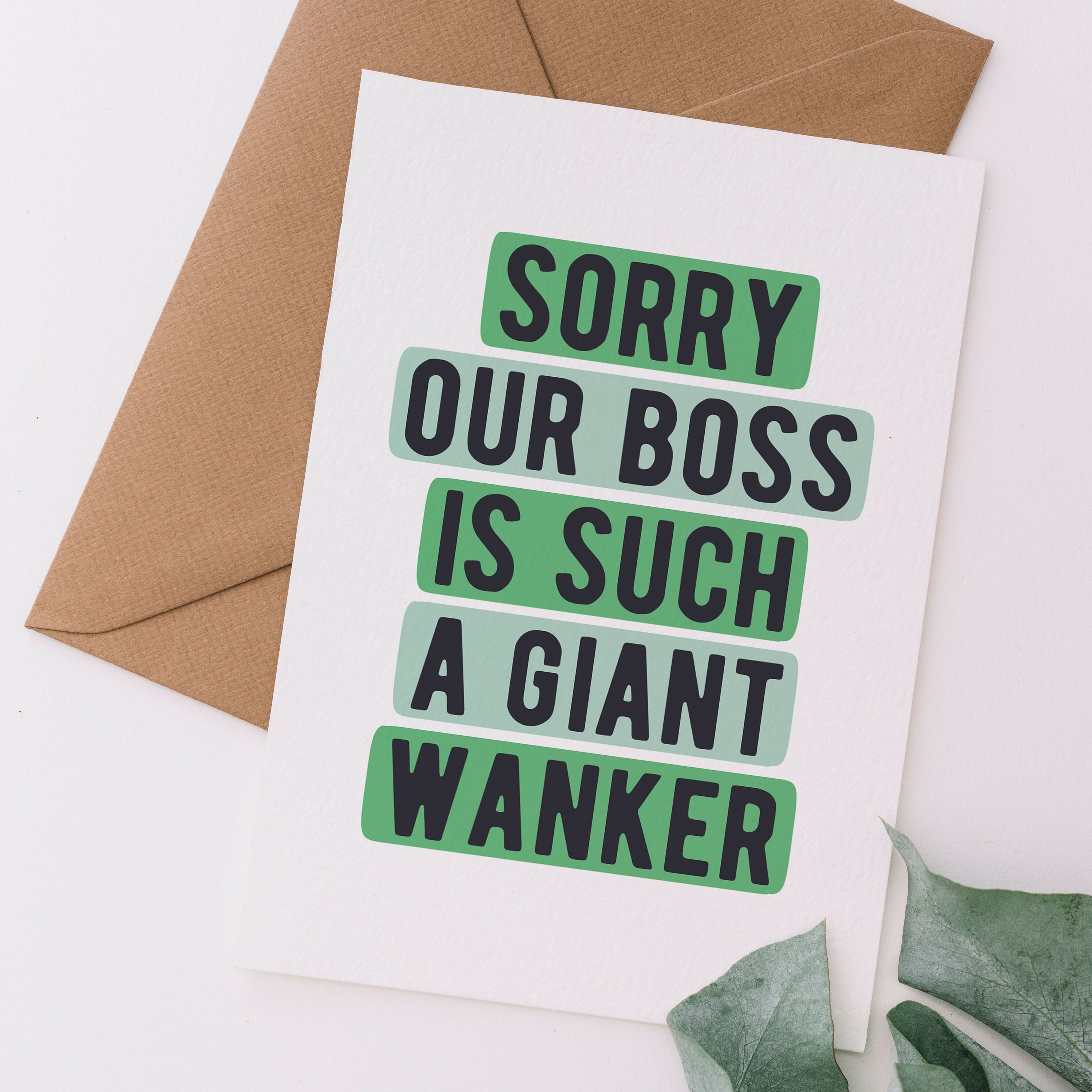 Biglietto Di Auguri Umoristico "Wanker Acronym" – Cartolina Divertente Con Busta – Idea Regalo Sarcastica Per Compleanno