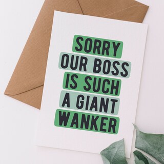 Biglietto Di Auguri Umoristico "Wanker Acronym" – Cartolina Divertente Con Busta – Idea Regalo Sarcastica Per Compleanno
