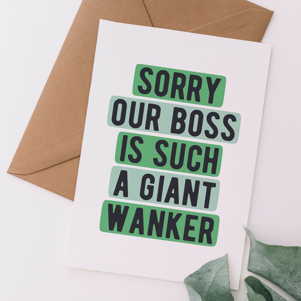 Biglietto Di Auguri Umoristico "Wanker Acronym" – Cartolina Divertente Con Busta – Idea Regalo Sarcastica Per Compleanno