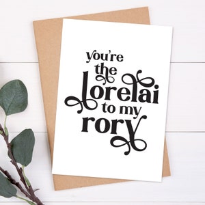 Você é a Lorelai para meu Rory Gilmore Girls Cartão de Dia das Mães | Cartão de Mãe para Filha | Download Digital para Impressão