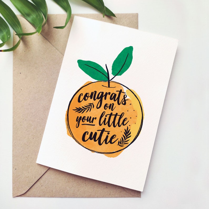 Adorable Little Cutie Printable Baby Shower Card