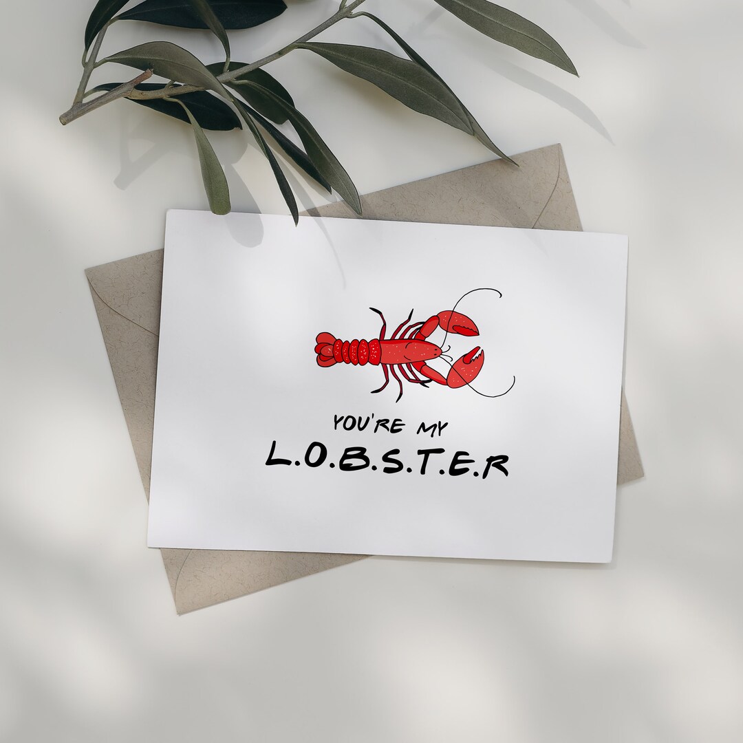 Wee Blue Coo You Are My Lobster - Funny Valentines/Anniversary