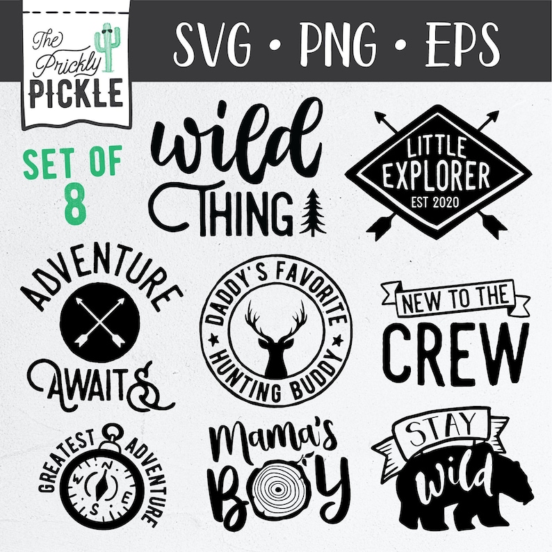 Download Adventure Baby SVG Bundle Set Woodland Hunting Nature Baby ...