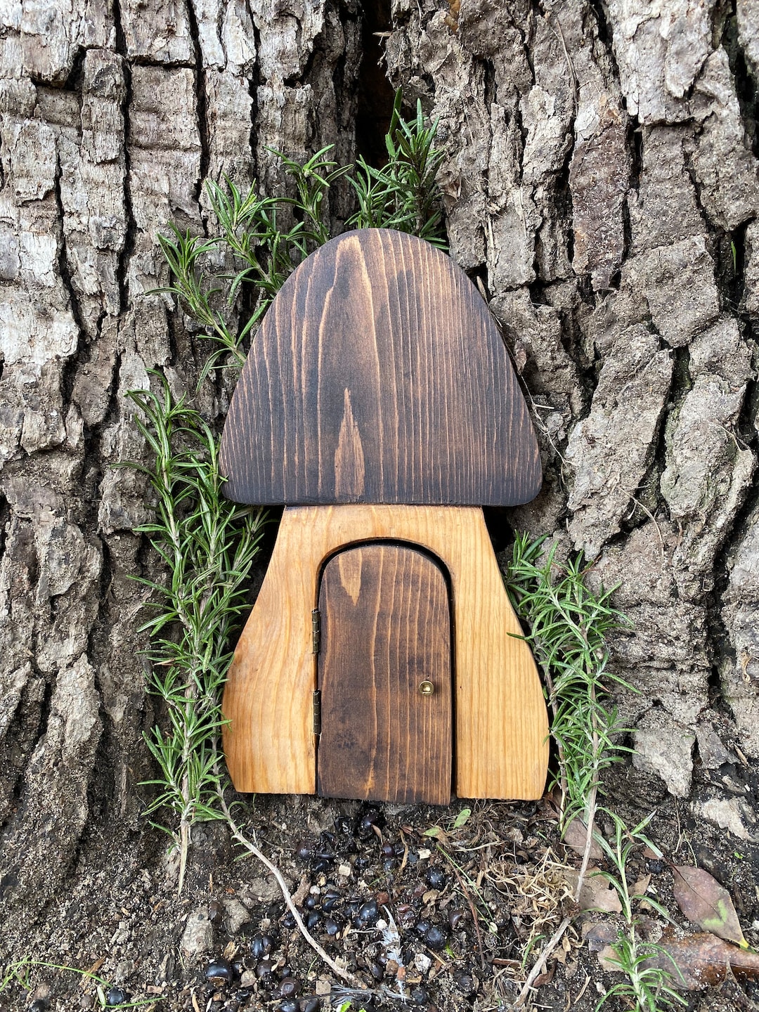Mushroom Fairy Door, Tiny Door for Fairies, Gnomes and Hobbits - Etsy